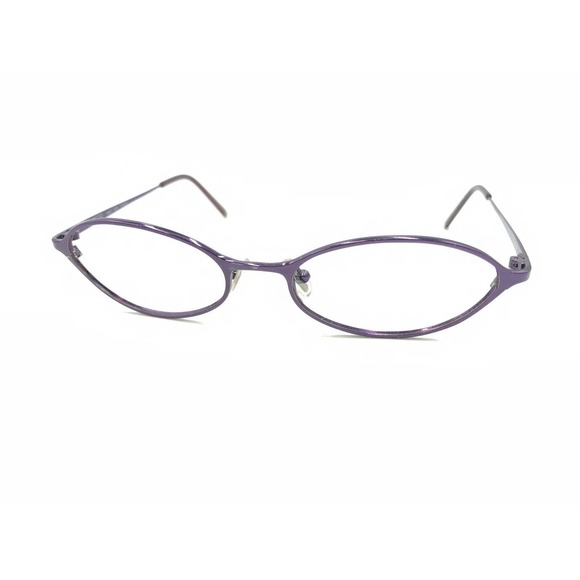 Coach Aimee 402 Titanium Purple Oval Eyeglasses Frames 51-17 135 Designer Women - Picture 8 of 12